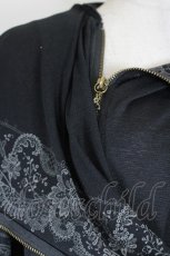 画像3: Rozen Kavalier / 2ZIP半袖パーカー  黒Ｘグレー I-26-06-16-049-OO-TO-SA-ZI (3)