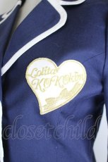 画像3: kokokim / ハートワッペン刺繍ジャケット  ネイビーＸ白 I-26-06-16-051-LO-JA-SA-ZI (3)