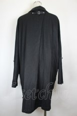 画像2: Ozz Croce / 襟刺繍ロングジャケット  黒 I-26-06-16-052-OO-JA-SA-ZI (2)