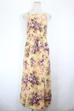 画像1: LAURA ASHLEY / 花柄コーデュロイワンピース  ベージュ I-26-06-16-078-LO-OP-TE-ZI (1)