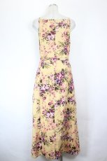 画像2: LAURA ASHLEY / 花柄コーデュロイワンピース  ベージュ I-26-06-16-078-LO-OP-TE-ZI (2)