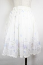 画像2: Secret Honey / マリン柄シフォンスカート  白 I-26-06-16-094-CA-SK-SA-ZI (2)