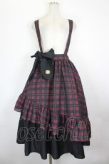 画像1: Melody BasKet / 刀剣乱舞-ONLINE-大倶利伽羅スカート  赤Ｘ黒チェック I-26-06-16-098-LO-SK-SA-ZI (1)