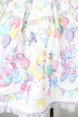 画像3: Angelic Pretty / Happy Garlandジャンパースカート  白 I-26-06-18-037-AP-OP-SA-ZI (3)