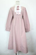 画像1: virally / 星名桜子/クラシックリボンワンピース L ピンク I-26-06-18-055-LO-OP-TE-ZI (1)