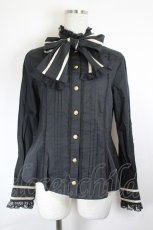 画像1: Angelic Pretty / シンプルラインボウタイブラウス  黒 I-26-06-18-007-AP-BL-TE-ZI (1)