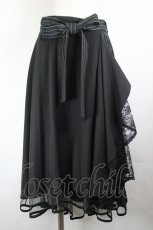 画像1: axes femme / ラッフルフリルイレヘムスカート  黒 I-26-06-18-072-AX-SK-SA-ZI (1)
