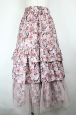 画像1: axes femme / フルールPTティアードスカート  ピンク I-26-06-18-076-AX-SK-SA-ZI (1)