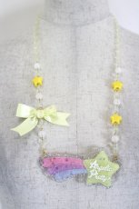 画像1: Angelic Pretty / Fancy shooting Starネックレス  イエローｘカラフル I-26-06-18-098-AP-AC-SA-ZI (1)