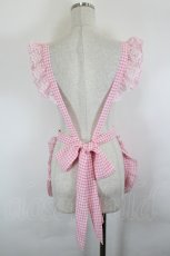 画像2: Angelic Pretty / Heartギンガムフリルエプロン  ピンクＸ白チェック I-26-06-18-102-AP-ZA-SA-ZI (2)