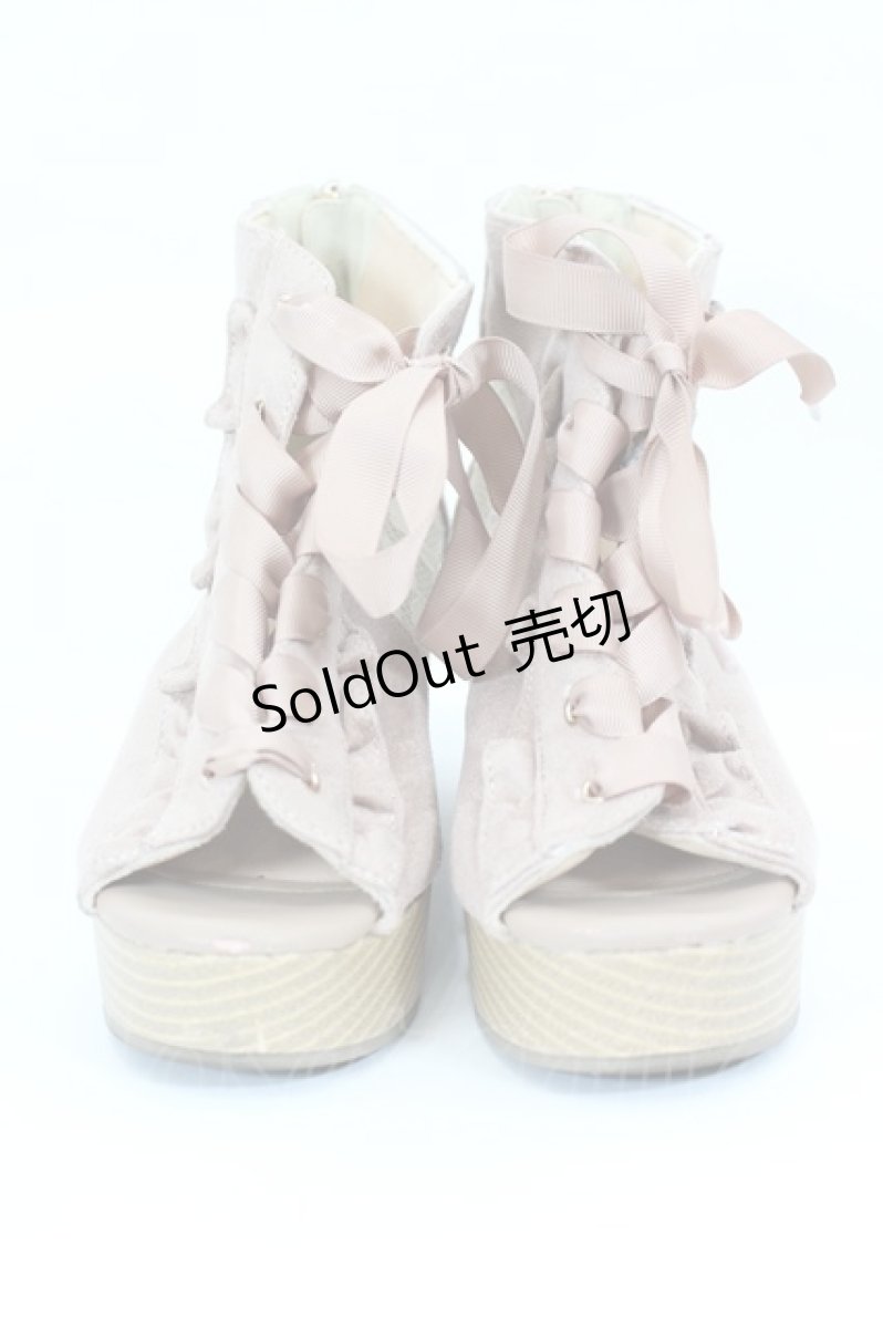 画像1: axes femme / レースアップブーサン L ブラウン I-26-06-18-129-AX-SH-SA-ZTK060 (1)