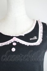 画像3: MILK / フリルタンクトップ  黒×ピンク I-26-06-18-017-ML-TO-TE-ZI (3)