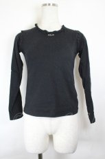 画像1: MILK / メッシュレースTee  黒 I-26-06-18-019-ML-TO-TE-ZI (1)