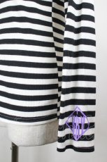 画像3: KRY CLOTHING / ボーダーニットトップス  黒Ｘ白 I-26-06-18-026-PU-TO-SA-ZI (3)