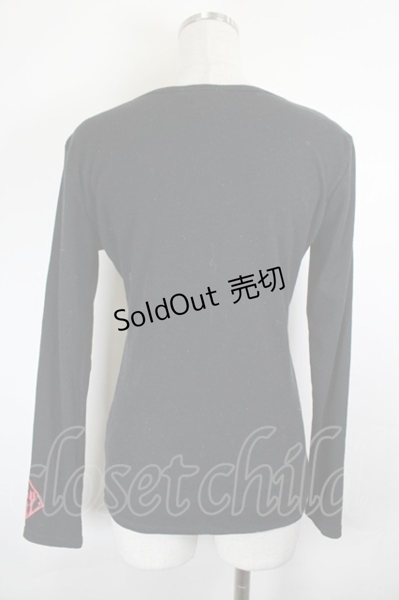画像2: KRY CLOTHING / Vネックニットトップス  黒 I-26-06-18-031-PU-TO-SA-ZI (2)