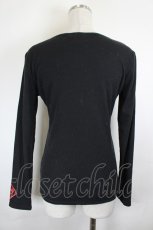 画像2: KRY CLOTHING / Vネックニットトップス  黒 I-26-06-18-031-PU-TO-SA-ZI (2)