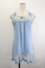 画像1: axes femme / 裾レースガーデンタンク  サックス I-26-06-21-034-AX-TO-TE-ZI (1)