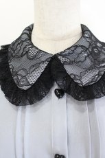 画像4: DearMyLove / レース重ねハートリボンブラウス  ブルーグレー I-26-06-21-005-GO-BL-TE-ZI (4)