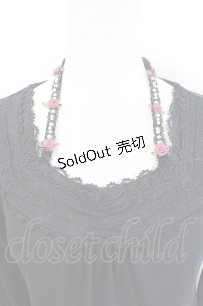 画像4: axes femme / ローズストラップインナートップス  黒 I-26-06-21-048-AX-TO-TE-ZI (4)