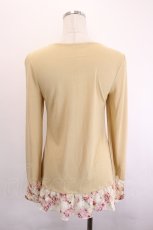 画像2: axes femme / 薔薇レースインナープルオーバー  ベージュ I-26-06-21-049-AX-TO-TE-ZI (2)