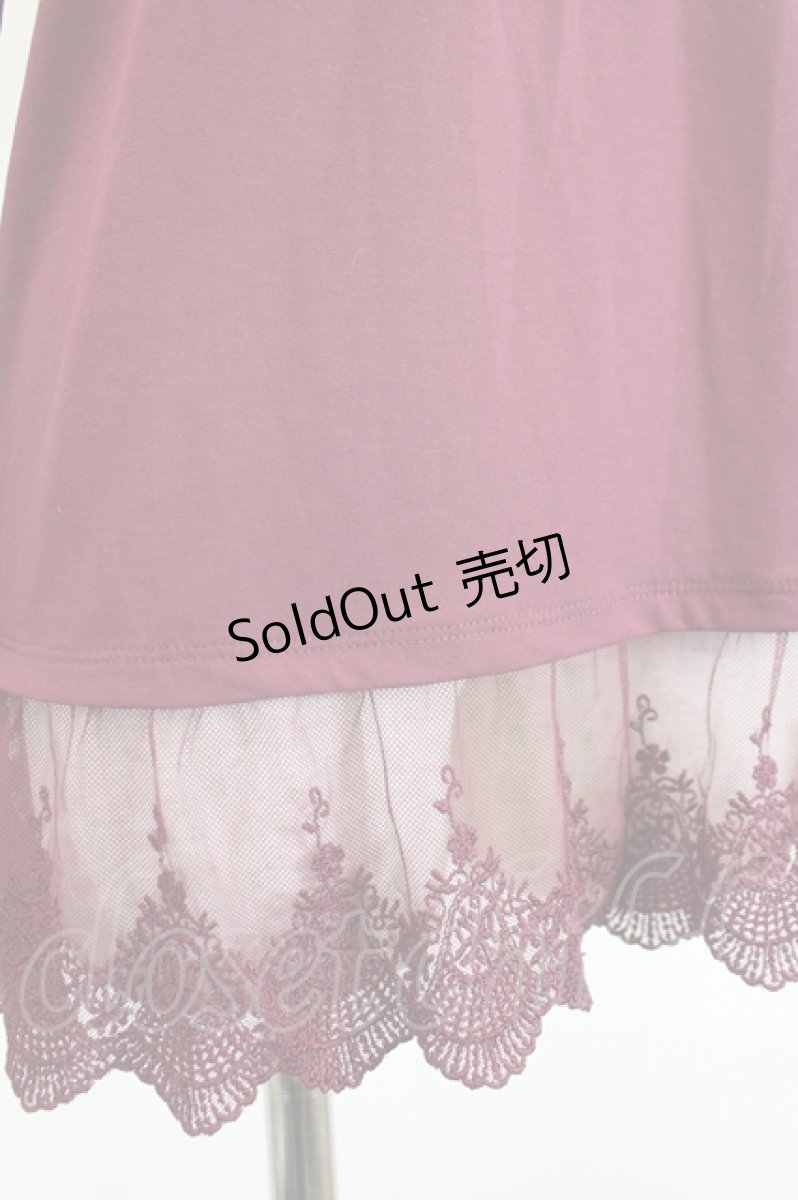 画像5: axes femme / 袖蝶モチーフインナーPO  ワイン I-26-06-21-054-AX-TO-TE-ZI (5)