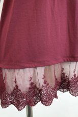 画像5: axes femme / 袖蝶モチーフインナーPO  ワイン I-26-06-21-054-AX-TO-TE-ZI (5)