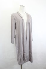 画像3: axes femme / /シアー切替ロングカーディガン  グレージュ I-26-06-21-058-AX-TO-TE-ZI (3)