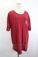 画像3: Secret Honey / SECRET BUNNYバックプリント ロングTシャツ  赤 I-26-06-21-060-CA-TO-TE-ZI (3)
