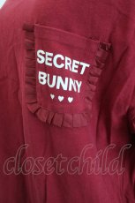 画像4: Secret Honey / SECRET BUNNYバックプリント ロングTシャツ  赤 I-26-06-21-060-CA-TO-TE-ZI (4)