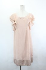 画像1: axes femme / バックレース切替シフォンワンピース  ピンク I-26-06-21-074-AX-OP-TE-ZI (1)