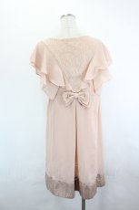 画像3: axes femme / バックレース切替シフォンワンピース  ピンク I-26-06-21-074-AX-OP-TE-ZI (3)