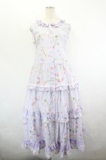 画像1: PINK HOUSE / スイートピープリントノースリーブワンピース  ピンク I-26-06-21-075-LO-OP-SA-ZI (1)