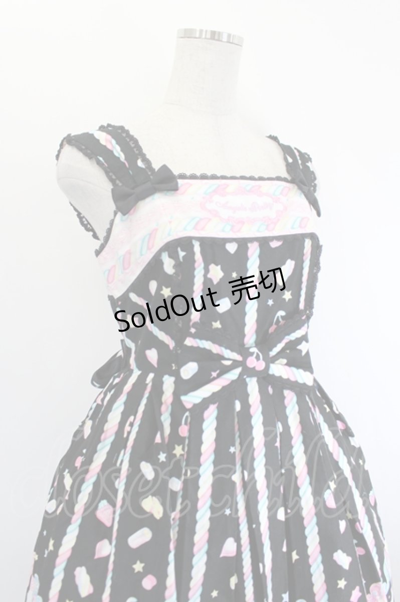 画像4: Angelic Pretty / Sugary Carnivalジャンパースカート  黒 I-26-06-21-086-AP-OP-TE-ZI (4)