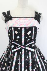 画像5: Angelic Pretty / Sugary Carnivalジャンパースカート  黒 I-26-06-21-086-AP-OP-TE-ZI (5)