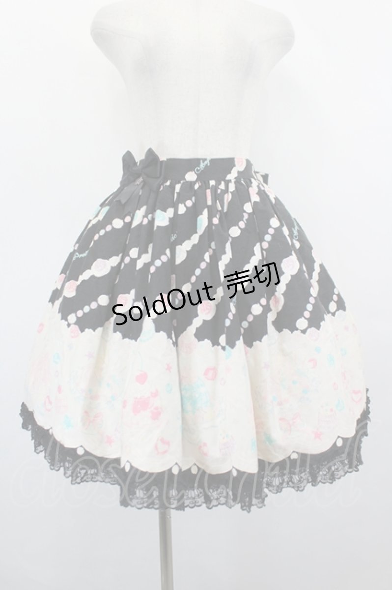 画像1: Angelic Pretty / ジュエリージュレカート  黒 I-26-06-21-088-AP-SK-TE-ZI (1)