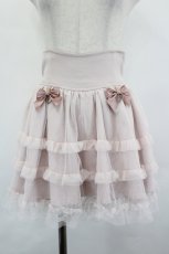 画像1: Princess Melody / ハートチャームリボンチュールレイヤードスカパン  ピンク I-26-06-21-092-LO-SK-TE-ZI (1)
