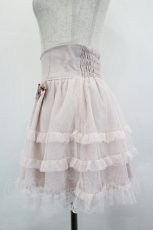 画像2: Princess Melody / ハートチャームリボンチュールレイヤードスカパン  ピンク I-26-06-21-092-LO-SK-TE-ZI (2)