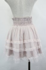 画像3: Princess Melody / ハートチャームリボンチュールレイヤードスカパン  ピンク I-26-06-21-092-LO-SK-TE-ZI (3)