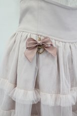 画像4: Princess Melody / ハートチャームリボンチュールレイヤードスカパン  ピンク I-26-06-21-092-LO-SK-TE-ZI (4)