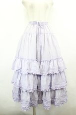 画像1: PINK HOUSE / フリル使いローンスカート  ラベンダー I-26-06-21-096-LO-SK-SA-ZI (1)