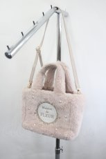 画像1: Maison de FLEUR / ファー2Wayトートバッグ  ピンク I-26-06-21-120-LO-BG-TE-ZI (1)