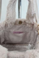 画像2: Maison de FLEUR / ファー2Wayトートバッグ  ピンク I-26-06-21-120-LO-BG-TE-ZI (2)