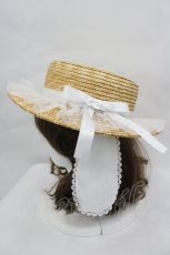 画像2: DearMyLove / シナモロール麦わらハット  白 I-26-06-21-123-GO-AC-SA-ZI (2)