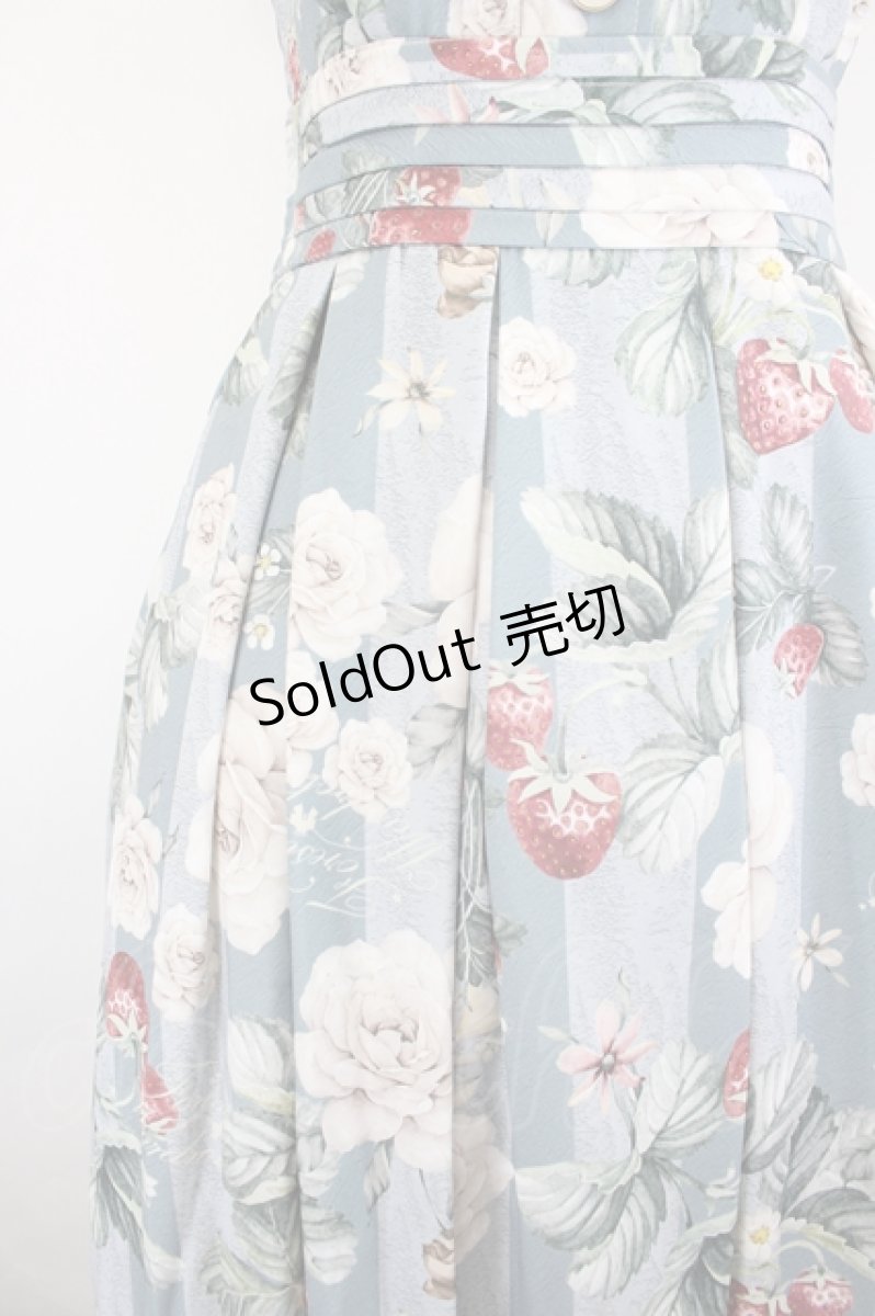 画像2: Forest Wardrobe 森林衣樹 / 森林のかご2.0 花柄ジャンパースカートセット 白ばら＆いちご Sサイズ I-26-06-23-039-LO-OP-SA-ZI (2)