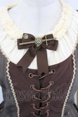 画像2: Miss Point / Witcher Notesワンピース M ブラウン I-26-06-23-048-LO-OP-SA-ZI (2)