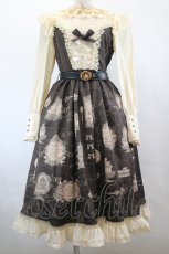 画像1: LOLITAその他(お買取対象外) / チョコスウィーツ柄切替ワンピース  ブラウン I-26-06-23-050-LO-OP-SA-ZI (1)