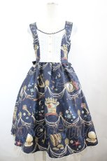 画像1: axes femme kawaii / クラシックオーシャンワンピース M ネイビー I-26-06-23-052-AX-OP-SA-ZI (1)