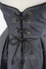 画像2: ORIGINAL PROJECT / 薔薇格子刺繍ジャンパースカートセット  グレーＸ黒 I-26-06-23-053-LO-OP-SA-ZI (2)