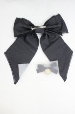 画像5: ORIGINAL PROJECT / 薔薇格子刺繍ジャンパースカートセット  グレーＸ黒 I-26-06-23-053-LO-OP-SA-ZI (5)