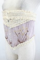 画像3: Neo-Ludwig / 刺繍レースコルセット  パープルｘ生成り I-26-06-23-067-GO-ZA-SA-ZI (3)
